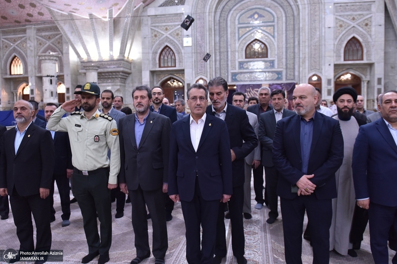 تجدید میثاق مدیرعامل و کارکنان سازمان بنادر و دریانوردی با آرمان های حضرت امام (س)