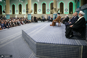 دیدار مسئولان نظام و سفرای کشورهای اسلامی با رهبر معظم انقلاب