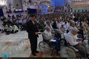 تجدید میثاق جمعی از فرماندهان نیروهای مسلح با آرمان های حضرت امام(س)