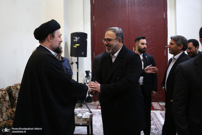 دیدار وزیر ارتباطات و معاونین با سید حسن خمینی
