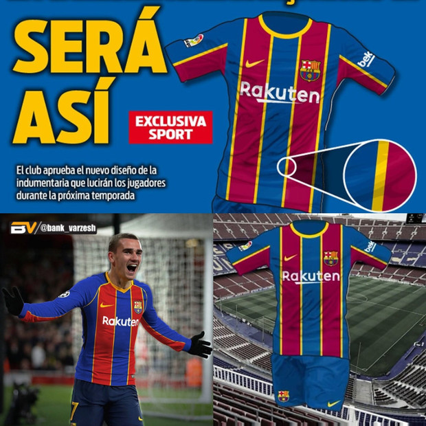 پیراهن جدید بارسلونا، الهام‌گرفته از یک قرن پیش +عکـس
