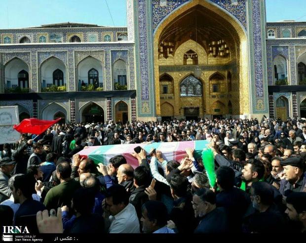 تشییع پیکر پاک شهید مدافع حرم در مشهد