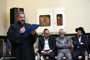 دیدار جمعی از نمایندگان پیروان ادیان الهی با سید حسن خمینی