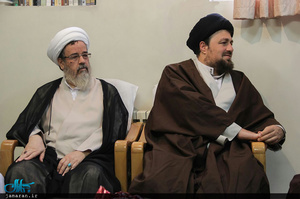 دیدار یادگار امام با آیت الله العظمی صافی گلپایگانی 