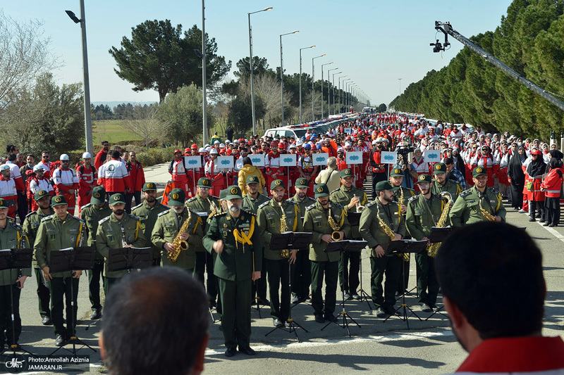 آئین آغاز طرح ملی خدمات نوروزی جمعیت هلال احمر در جوار حرم مطهر امام خمینی (س)