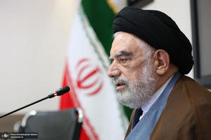 دیدار سرپرست موسسه تنظیم و نشر آثار امام خمینی(س) با مدیر حوزه علمیه خراسان / سید مصباح عاملی