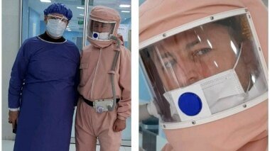 طراحی و تولید لباس ایزوله مخصوص کادر درمان
