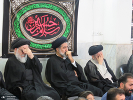 مراسم عزاداری شهادت حضرت امام رضا (ع) در بیت مرحوم آیت الله العظمی صانعی (ره)