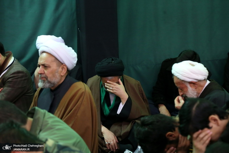 عزاداری در بیوت مراجع عظام تقلید و علما در سالروز شهادت حضرت فاطمه(س)