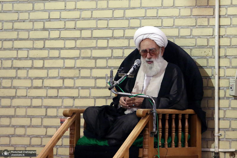 مراسم ترحیم همسر آیت الله العظمی سیستانی در قم