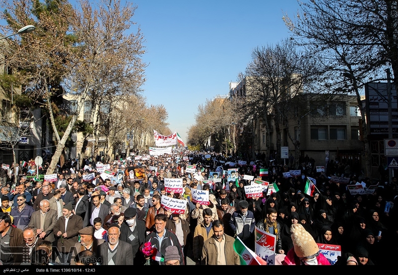 تجمع و راهپیمایی مردمی در اعتراض به آشوب های اخیر در استان