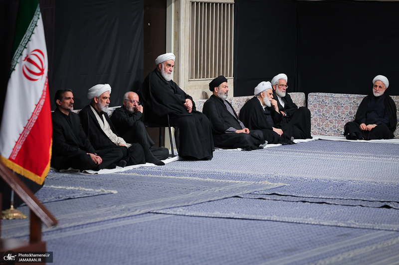 آخرین شب مراسم عزاداری محرم در حسینیه امام خمینی