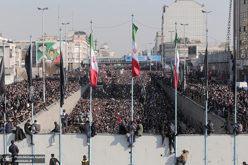 حضور میلیون ها تهرانی در تشییع پیکر مطهر سردار قاسم سلیمانی - 5