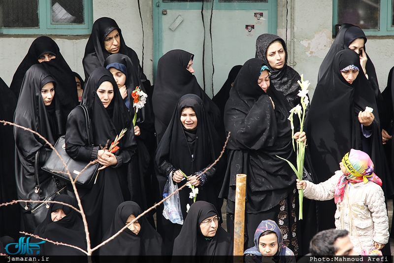 مراسم تشییع و خاکسپاری پیکر مطهر شهید گمنام در حوزه علمیه معیر 