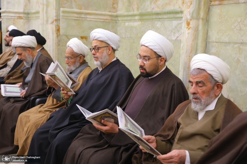 مراسم سومین سالگرد ارتحال آیت الله العظمی علوی گرگانی (ره) در مسجد اعظم قم‎