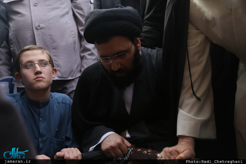  مراسم خاکسپاری پیکر مرحوم حاج سید علی صدر در قم