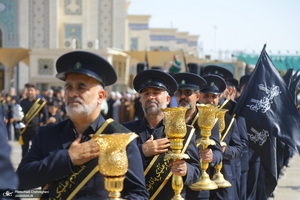 دسته عزاداری خادمین حرم حضرت معصومه (س) در روز شهادت امام رضا (ع)