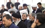 محمود احمدی نژاد در مراسم بزرگداشت رهبر شهید انقلاب + عکس
