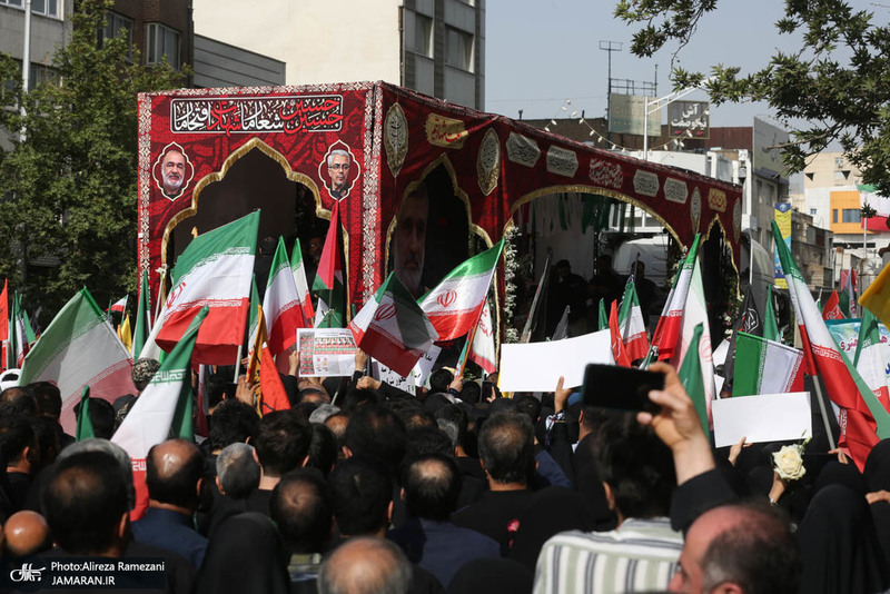مراسم تشییع شهدای جنگ تحمیلی رژیم صهیونیستی در تهران-2