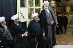 مراسم چهلمین روز مرحوم آیت الله صانعی در حسینیه جماران