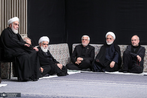 مراسم عزادارای شب عاشورا با حضور رهبر انقلاب اسلامی