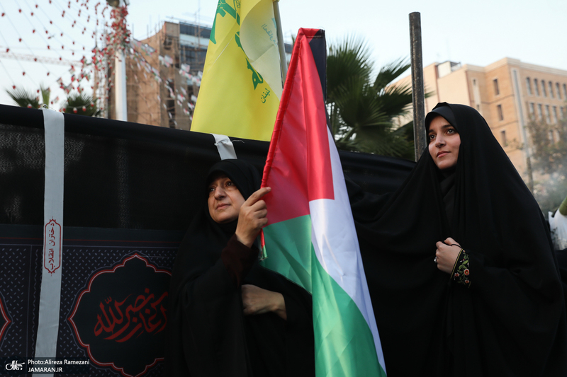 اجتماع دختران انقلاب در حمایت از جبهه مقاومت