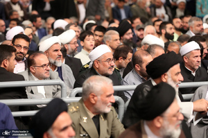 دیدار مسئولان نظام و مهمانان کنفرانس وحدت اسلامی با رهبر معظم انقلاب