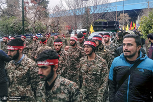 تجمع دانشجویان دانشگاه تهران در اعتراض به جنایت اخیر آمریکا و شهادت سردار سلیمانی