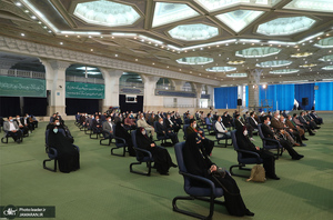 ارتباط تصویری مداحان اهل بیت (ع) با رهبر معظم انقلاب