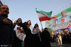 مراسم تشییع شهدای جنگ تحمیلی رژیم صهیونیستی در تهران-4