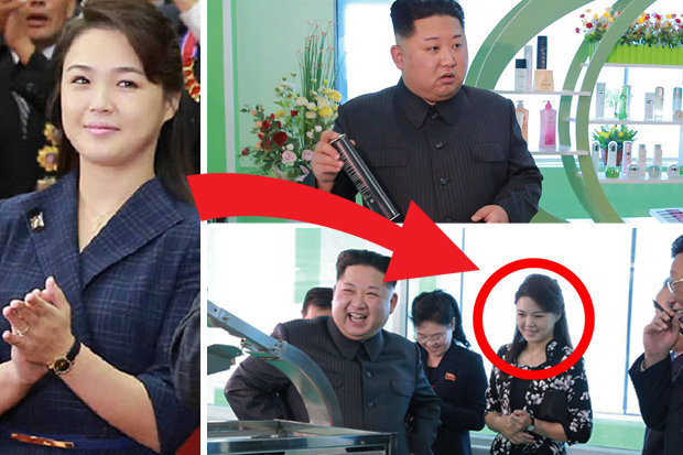 بازدید رهبر کره شمالی و همسرش از کارخانه لوازم آرایشی+ تصاویر