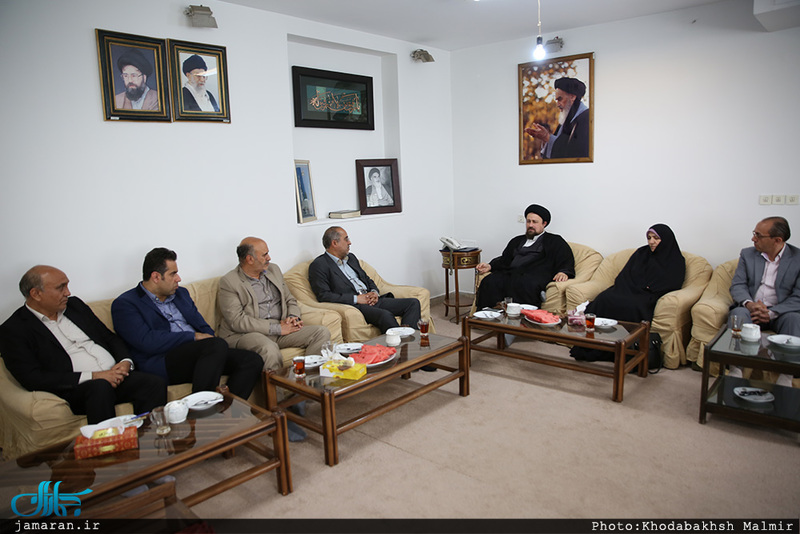 دیدار جمعی از اعضای شورای شهر مشهد با سید حسن خمینی 