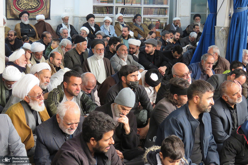 عزاداری شهادت حضرت زهرا (س) در دفتر آیت الله العظمی صانعی (ره)