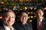سلفى رهبر کره‌ شمالی در سنگاپور