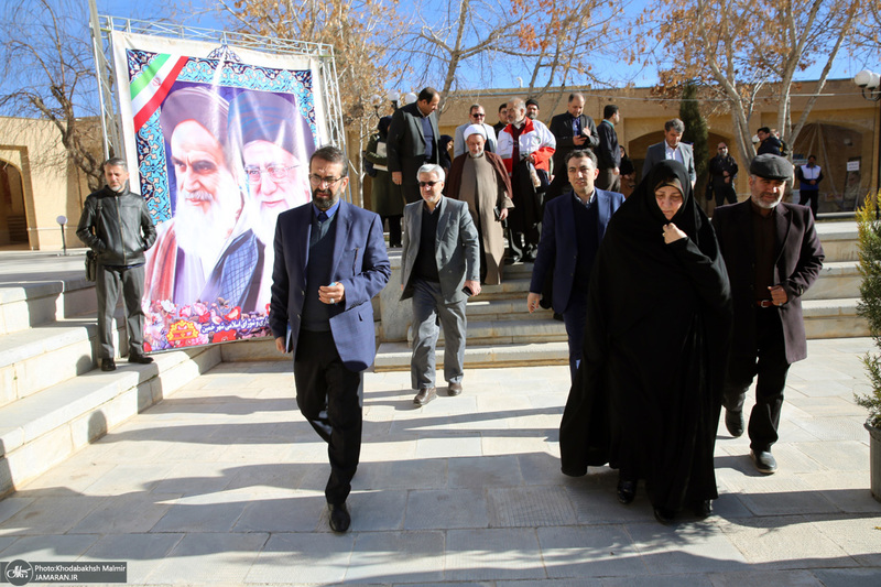 بازدید خانم دکتر فاطمه طباطبایی از دومین هفته فرهنگی بر آستان آفتاب