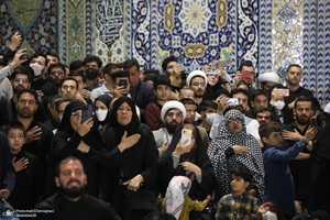 مراسم عزاداری شهادت امام جعفر صادق (ع) در مسجد اعظم قم