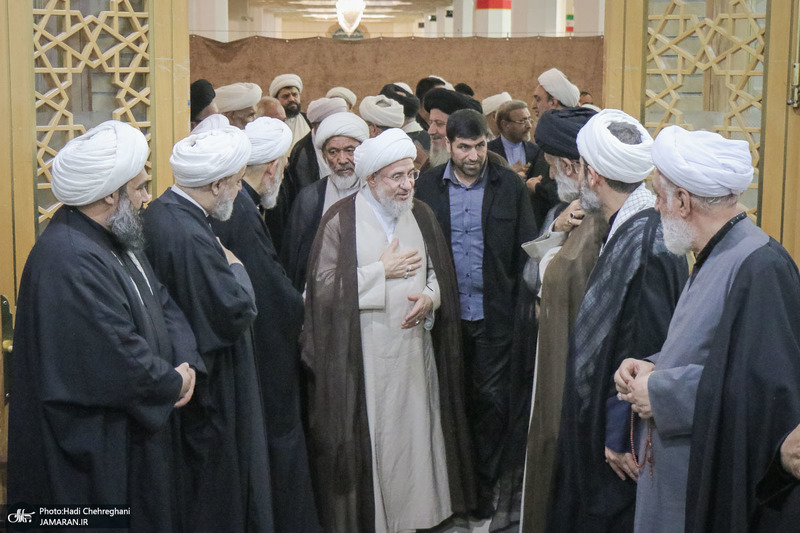 مراسم بزرگداشت آیت‌الله العظمی فیاض در حرم مطهر حضرت معصومه (س)