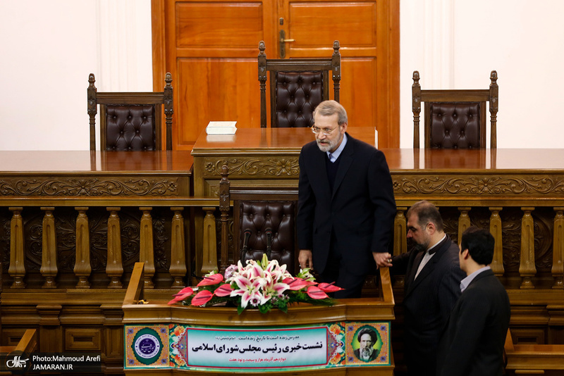 نشست خبری علی لاریجانی رییس مجلس