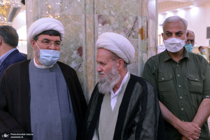 مراسم خاکسپاری حجت الاسلام و المسلمین محتشمی پور(ره) در حرم شاه عبدالعظیم الحسنی(ع)