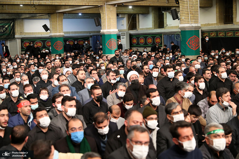 آخرین شب مراسم عزاداری حضرت فاطمه‌زهرا (س) در حسینیه امام خمینی