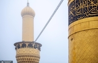 هوای مه‌آلود بین‌الحرمین در کربلای معلی (4)