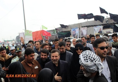 گزارش تصویری بازدید محمود واعظی از مرز چذابه، بیمارستان صحرایی ارتش و قرارگاه فرعی شهدای چذابه