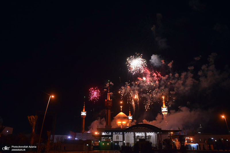 مراسم نورافشانی حرم امام خمینی (س) به مناسبت چهل و پنجمین سالگرد پیروزی انقلاب