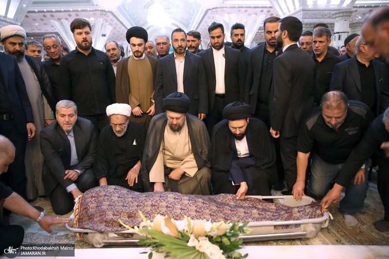 مراسم تشییع نوه حجت الاسلام والمسلمین علیخانی در حرم مطهر امام خمینی (س)