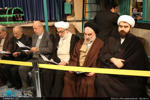 مراسم وداع با پیکر آیت الله هاشمی رفسنجانی(ره) در حسینیه جماران-5