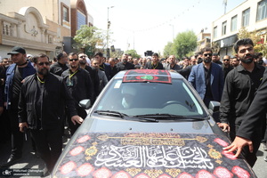 دسته عزاداری شهادت امام عسکری (ع) با حضور آیت‌الله العظمی وحید خراسانی