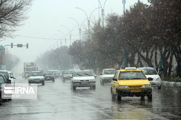 بارش برف و باران در ۱۰ شهرستان خراسان رضوی