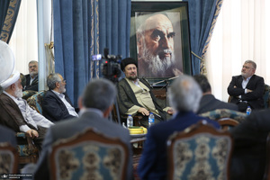 دیدار استاندار تهران و مدیران استان با سید حسن خمینی