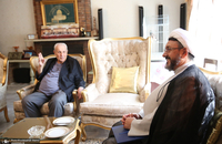 دیدار سرپرست موسسه تنظیم و نشر آثار امام خمینی(س) با سفیر فلسطین در تهران/ صلاح زواوی