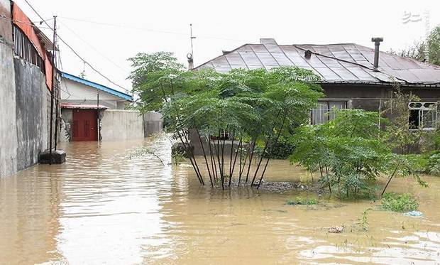بارندگی سبب آبگرفتگی خانه ها در شهرستان سیمرغ شد